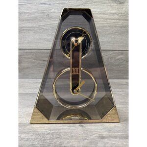 Seiko Pyramid Clock Desk Shelf Mantle Contemporary Modern Rare Vintage 1980s